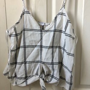 LoveRiche tie in front tank top